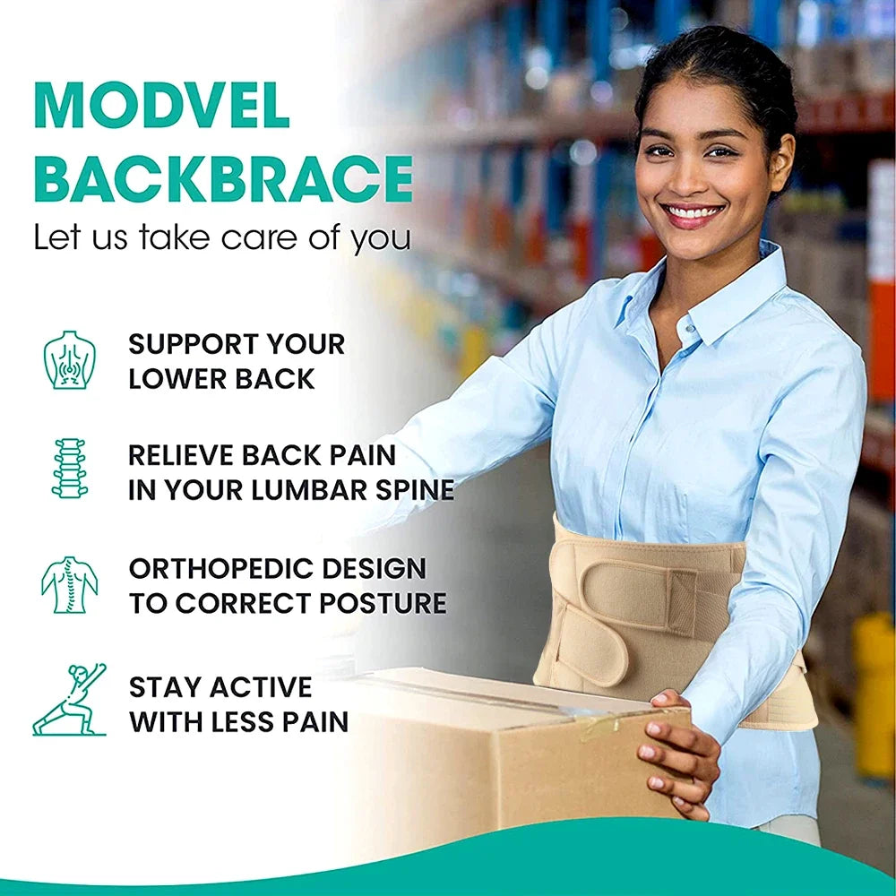 Adjustable Lumbar Support Brace for Lower Back Pain Relief - 21