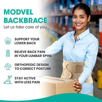 Adjustable Lumbar Support Brace for Lower Back Pain Relief