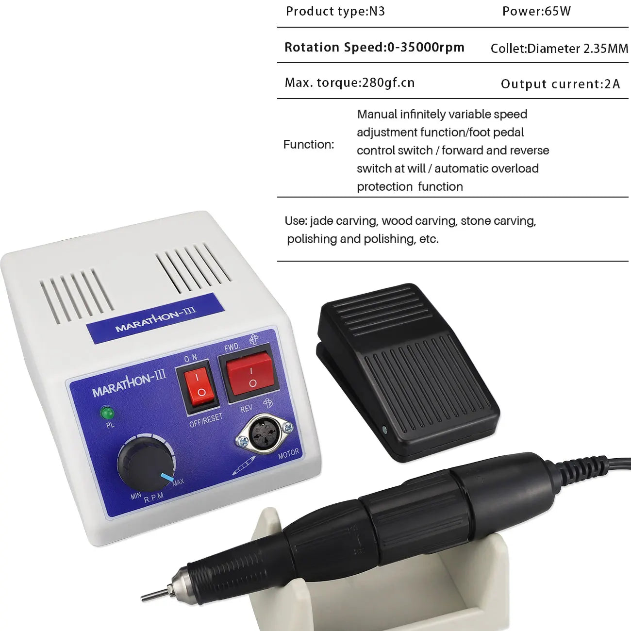 Professional Electric Dental Micromotor Polisher Kit - 3
