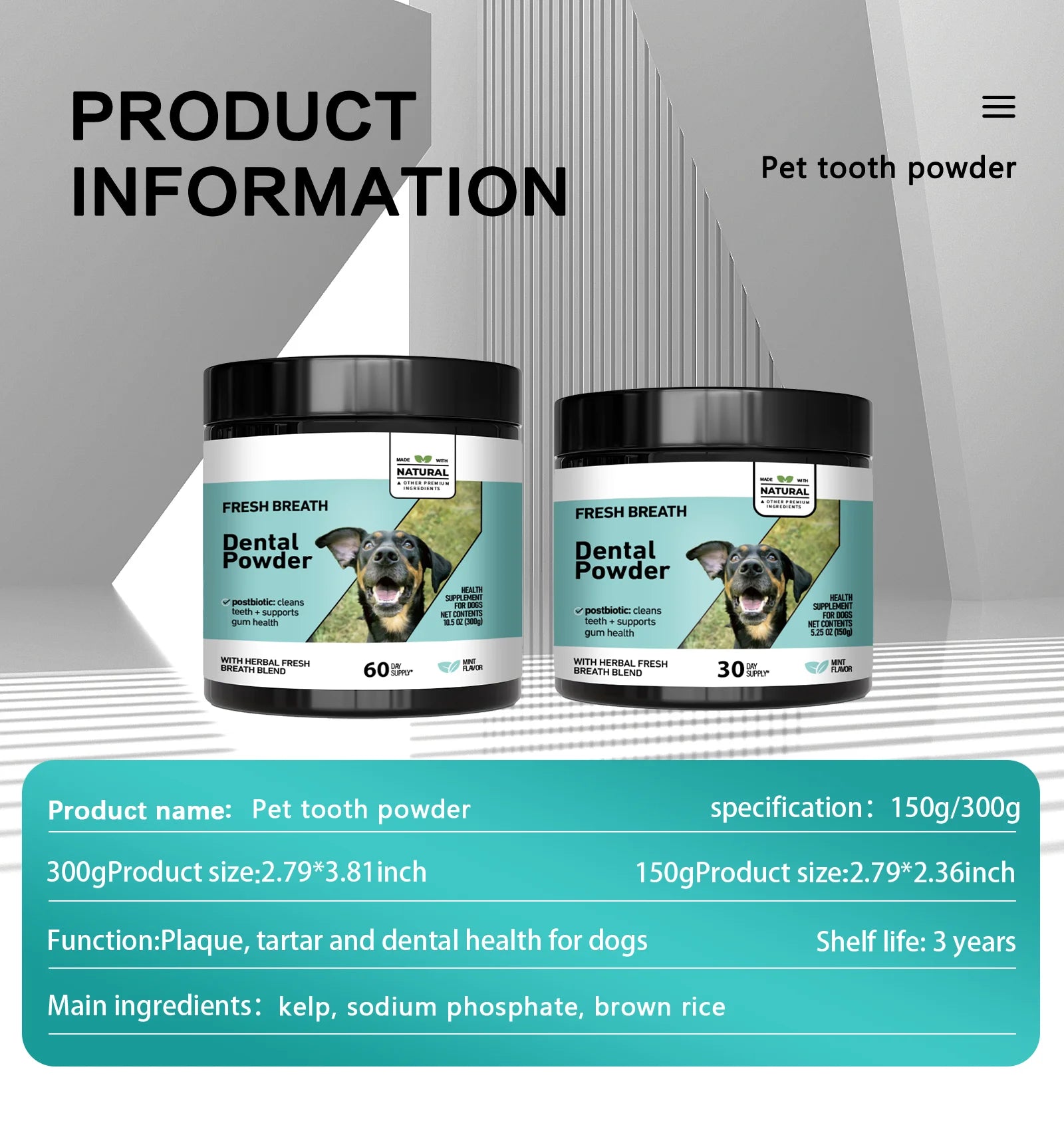 Herbal Dental Care Powder for Dogs and Cats - 9