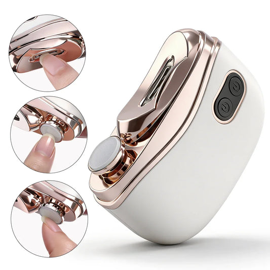 Electric Automatic Nail Clipper and Trimmer with LED Light