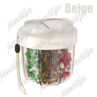 7-Day Portable Pill Organizer Cup for Vitamins and Supplements