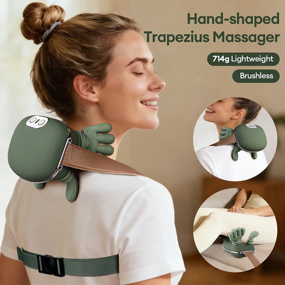 4D Bionic Neck and Shoulder Kneading Massager - 8