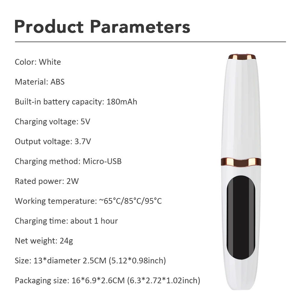 Electric Heated Eyelash Curler for Long-Lasting Natural Lift - 6