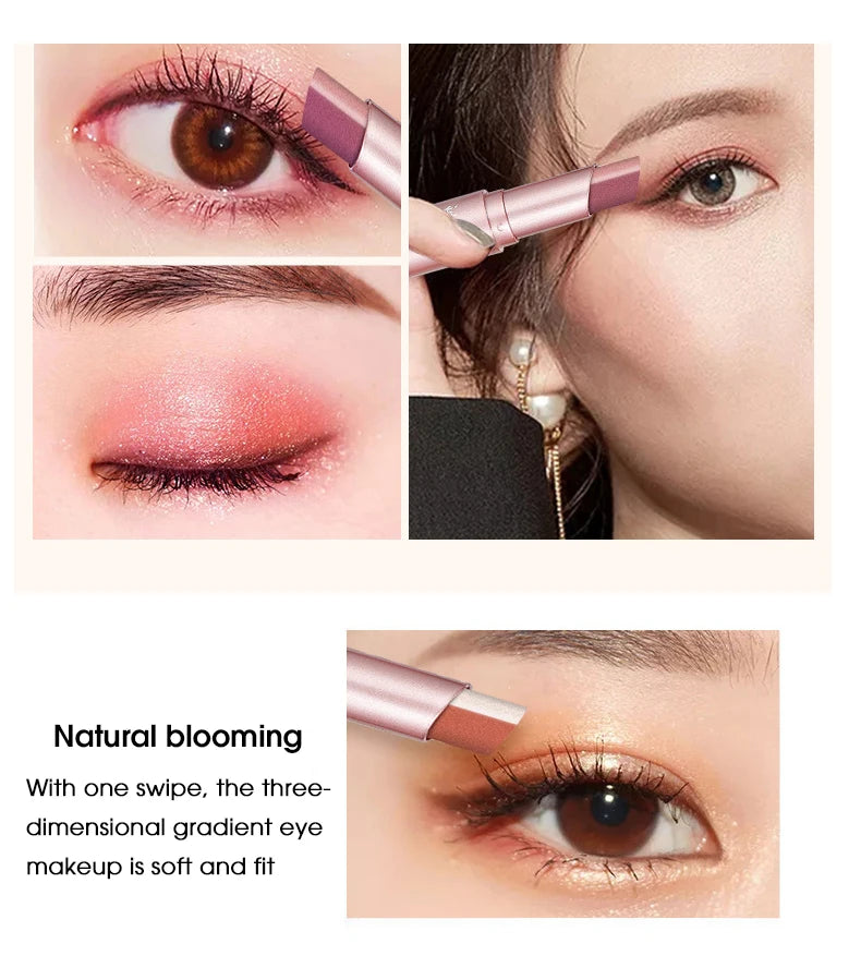 Waterproof Dual-Color Gradient Eyeshadow Stick - 8