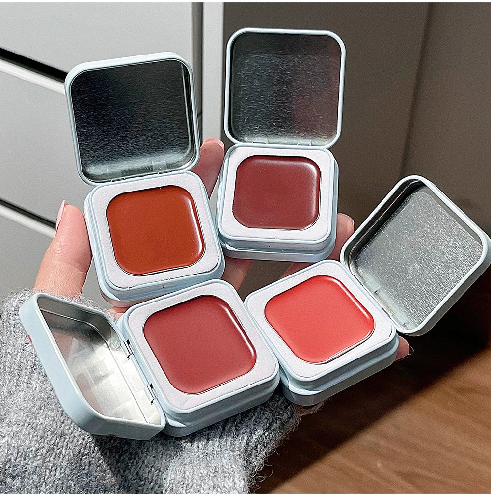 Matte Cream Cheek Blusher Palette for Natural Glow - 10