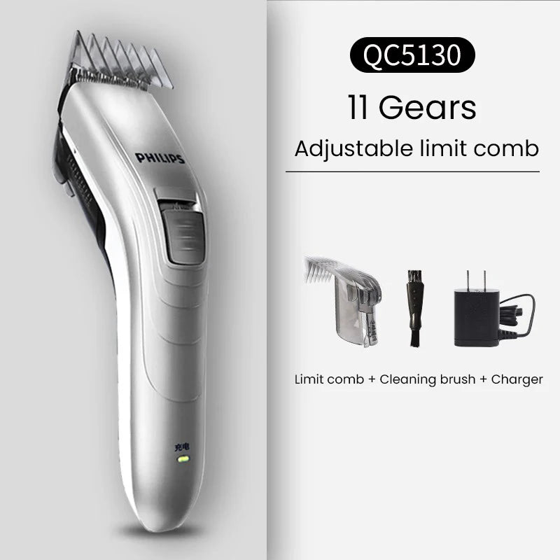 Adjustable Electric Hair Clipper for Precision Home Grooming - 16