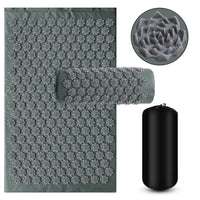 Shiatsu Acupressure Massage Mat and Pillow Set for Muscle Relief
