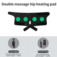 Heated Double Hip Support and Vibration Massager