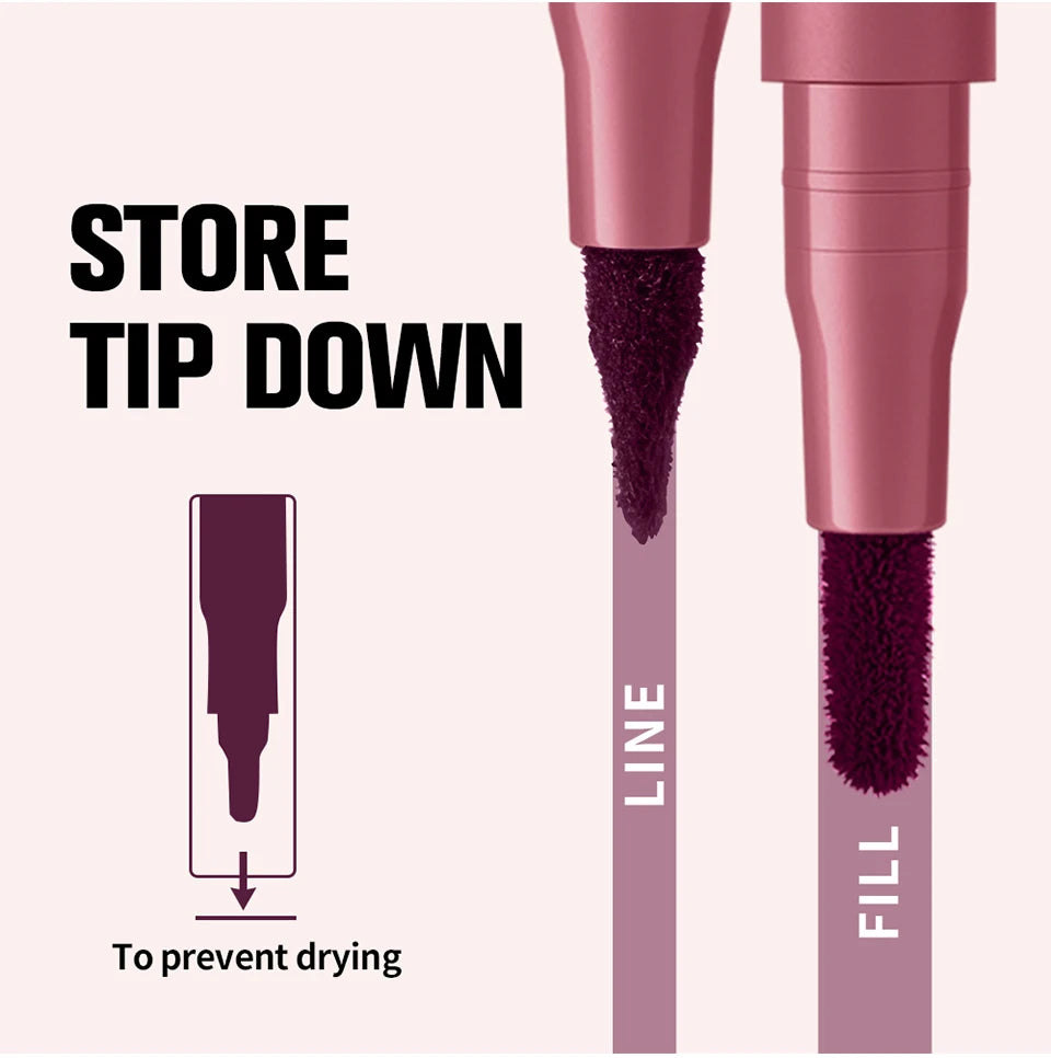 Dual-Sided Long-Lasting Lip Contour & Fill Stain - 11