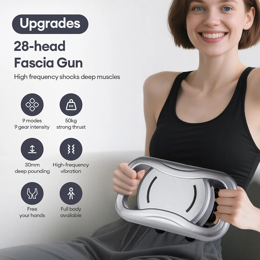 48-Head Deep Tissue Body Massage Gun - 33