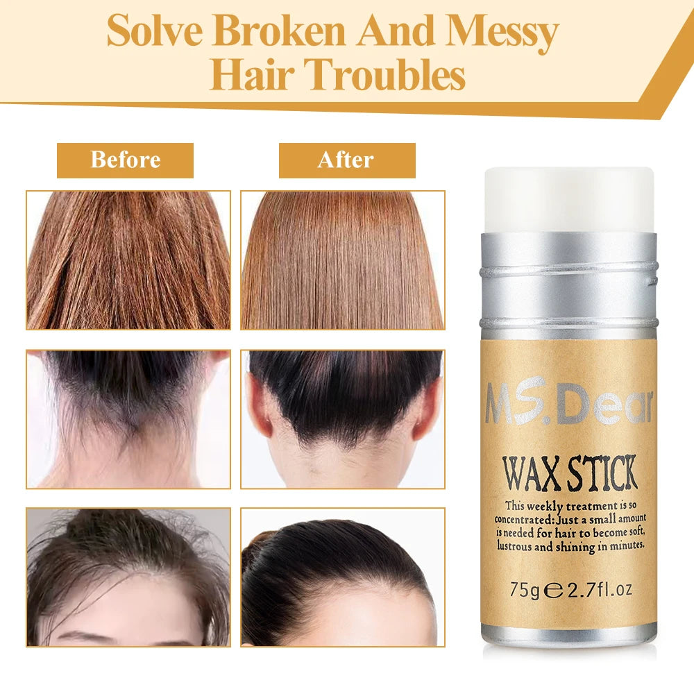 Smoothing Hair Wax Stick for Frizz and Flyaways - 2