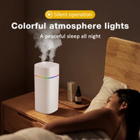 600ml Dual-Mist Portable Air Humidifier for Home and Car