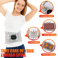 Heated Inflatable Lumbar Support Belt for Back Pain Relief