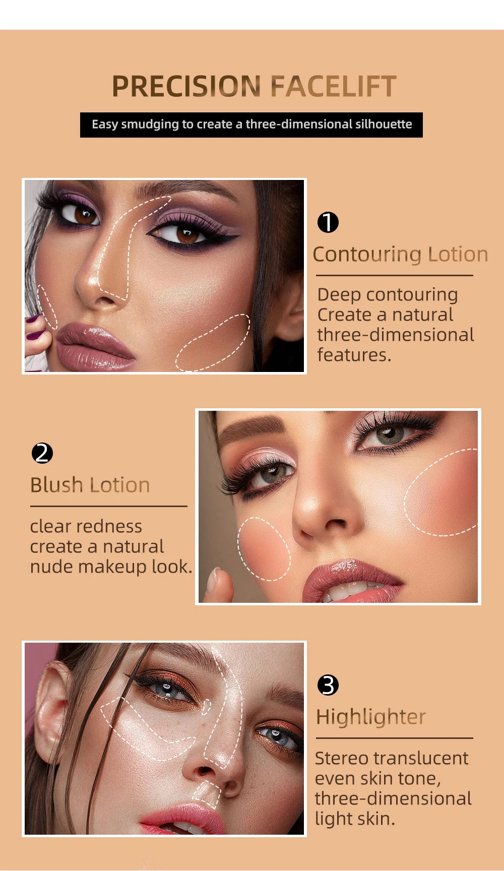 Liquid Contour, Blush and Highlighter Wand with Cushion Applicator - 11