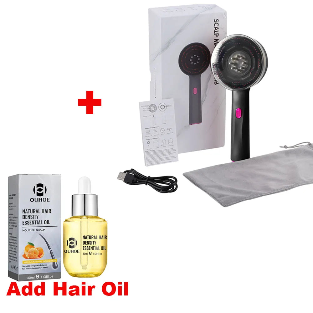 Electric Scalp Massager and Hair Growth Serum Applicator Comb - 31