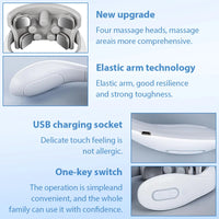 Electric Heated Neck and Shoulder Massager for Pain Relief