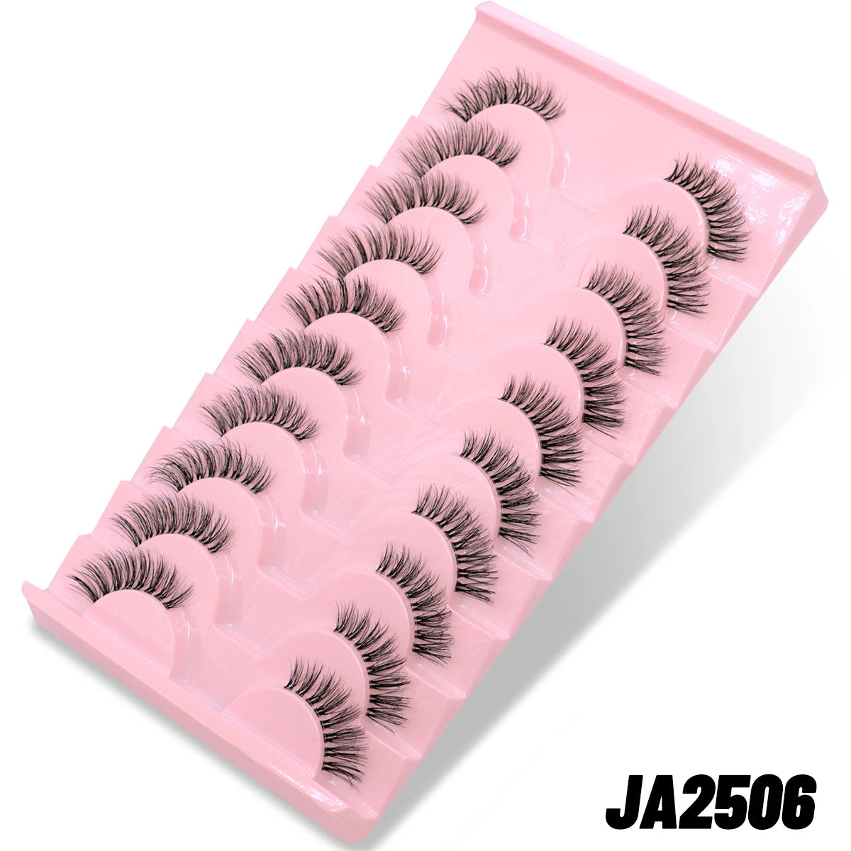 Natural Cat Eye Half Lashes with Invisible Band - 15