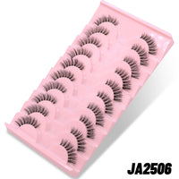 Natural Cat Eye Half Lashes with Invisible Band