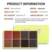 8-Color Cream Blush and Contour Palette