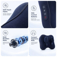 6D Wireless Shiatsu Neck and Shoulder Massage Pillow