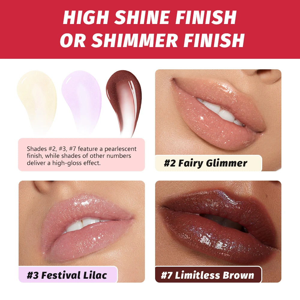 Hydrating Plumping Lip Gloss for Fuller Mirror-Shine Lips - 3