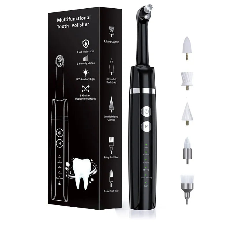 Electric Tooth Polisher for Home Teeth Whitening and Stain Removal