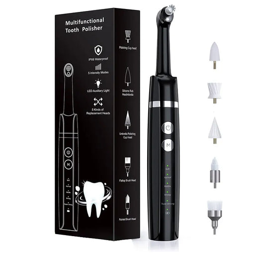 Electric Tooth Polisher for Home Teeth Whitening and Stain Removal