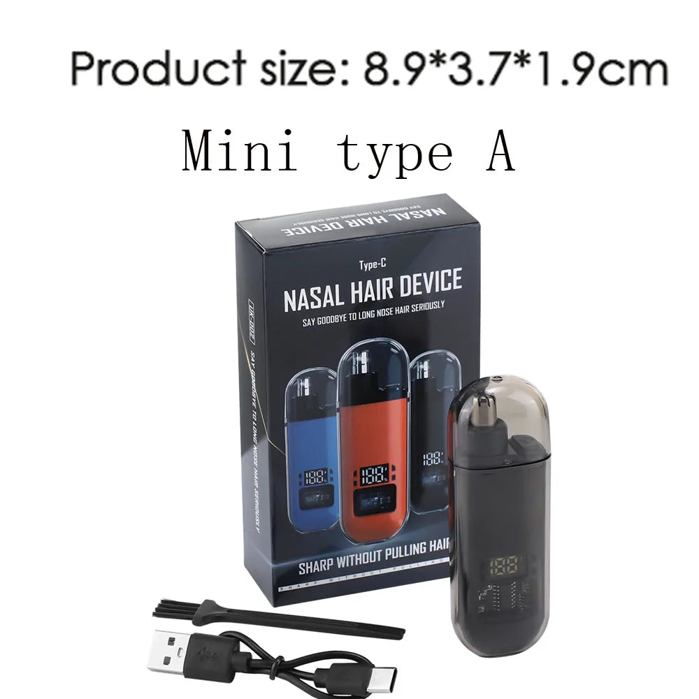 3-in-1 Rechargeable Electric Nose, Ear, and Eyebrow Trimmer Kit - 38