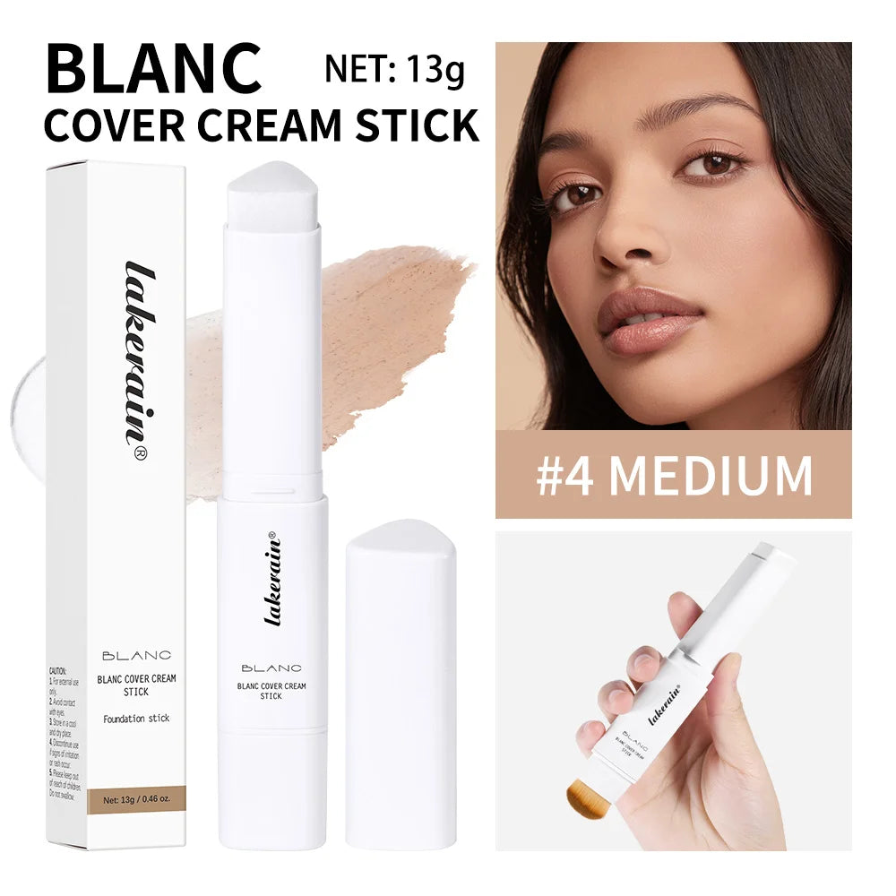 Full Coverage Color-Changing Cream Foundation Stick with Built-in Brush - 26