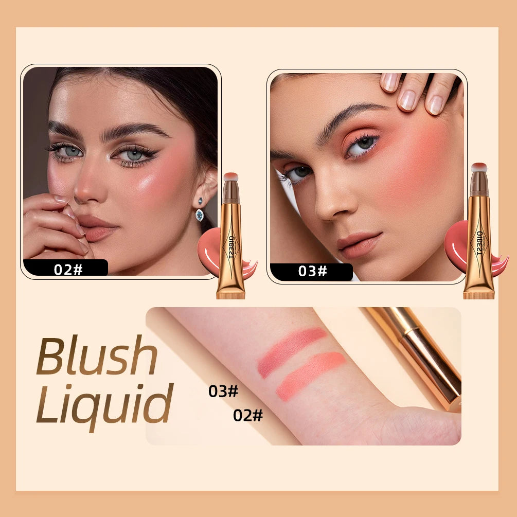 Liquid Contour, Blush and Highlighter Wand with Cushion Applicator - 4