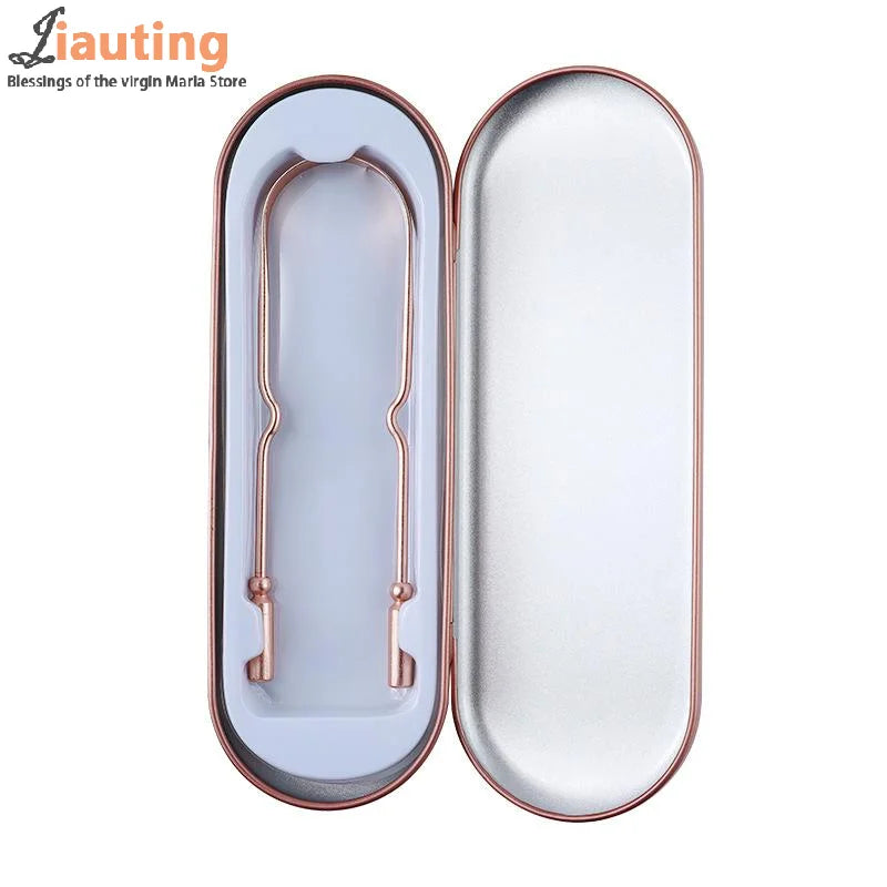 Professional Metal Tongue Scraper for Fresh Breath - 6