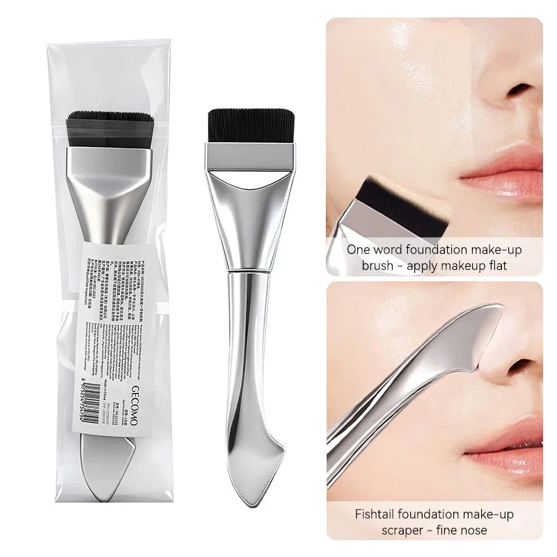 Dual-Ended Flawless Foundation Brush and Applicator - 2