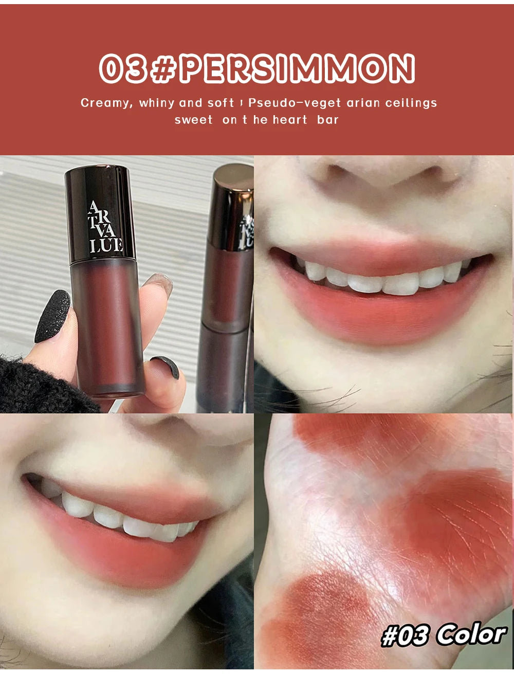 Waterproof Matte Velvet Liquid Lipstick Lip Tint - 12