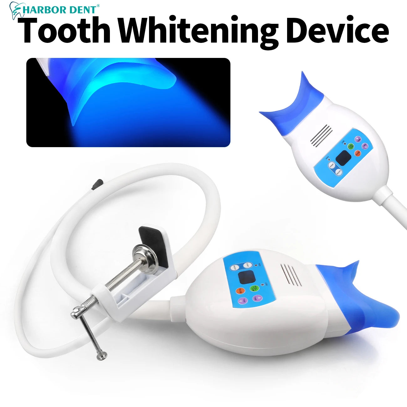 Portable LED Teeth Whitening System for Professional Results - 1