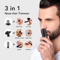 3-in-1 Electric Nose, Ear, and Facial Hair Trimmer