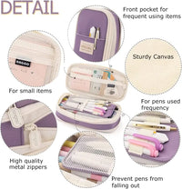 Large Capacity Double Layer Kawaii Pencil Case for Students