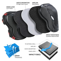 6-Piece Protective Knee, Elbow, and Wrist Pad Set for Kids