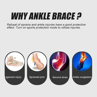 Adjustable Ankle Support Wrap for Pain Relief and Stability