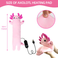 Axolotl Heated Plushie for Cramp Relief