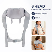 8-Head Deep Tissue Neck and Shoulder Massager