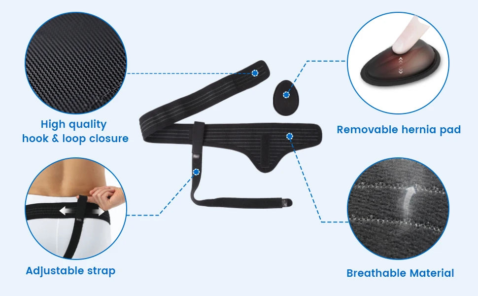 Adjustable Hernia Support Belt for Groin Pain Relief - 7