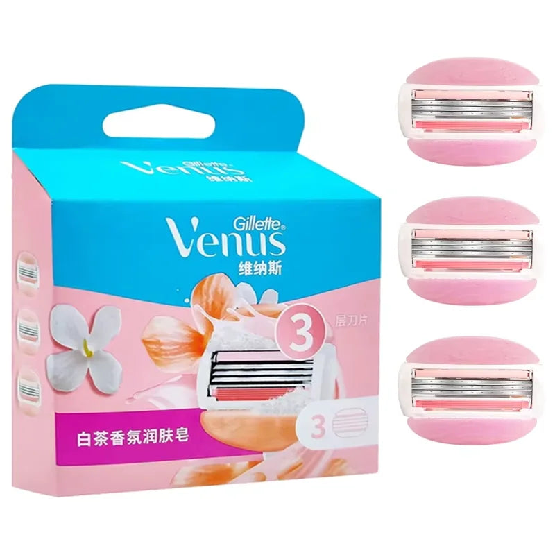 3-Blade Smooth Shave Razor Refills with Moisturizing Gel - 7