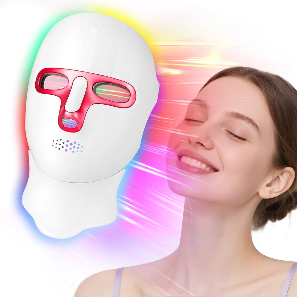 7-Color Photon LED Face and Neck Rejuvenation Mask - 9