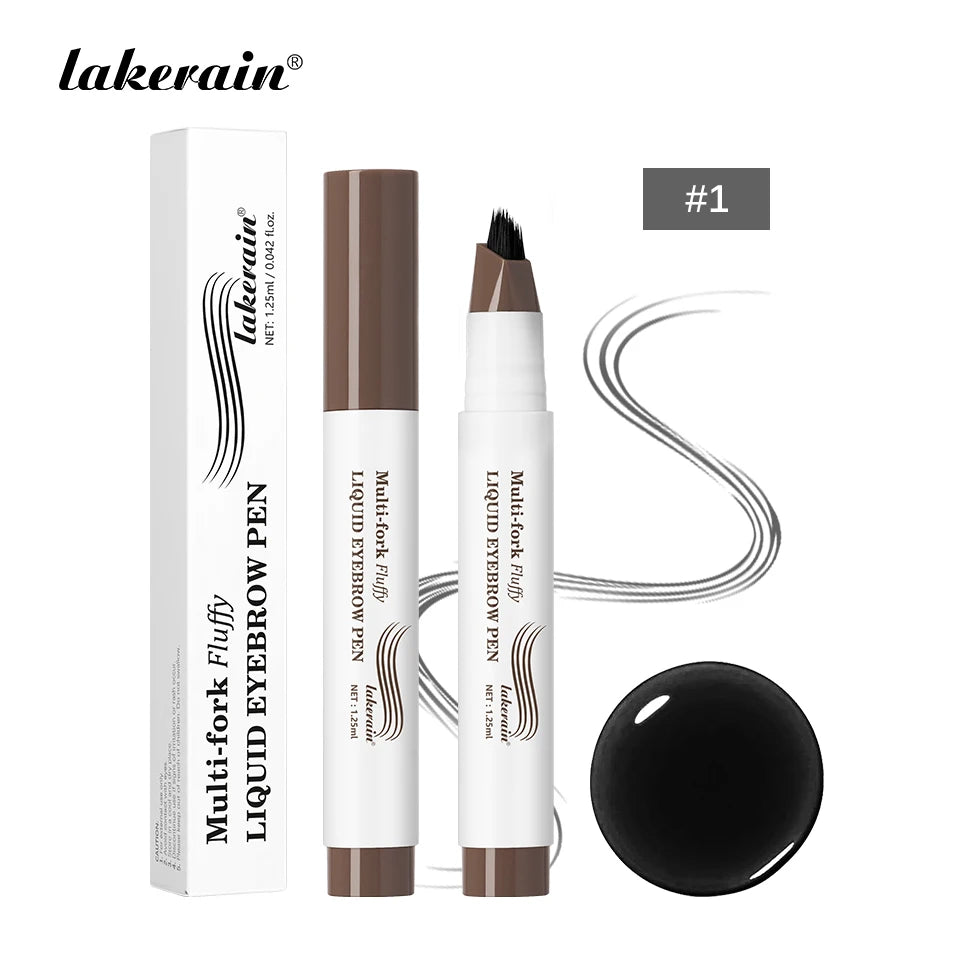 Waterproof Multi-Fork Liquid Eyebrow Pen for Natural Brows - 21