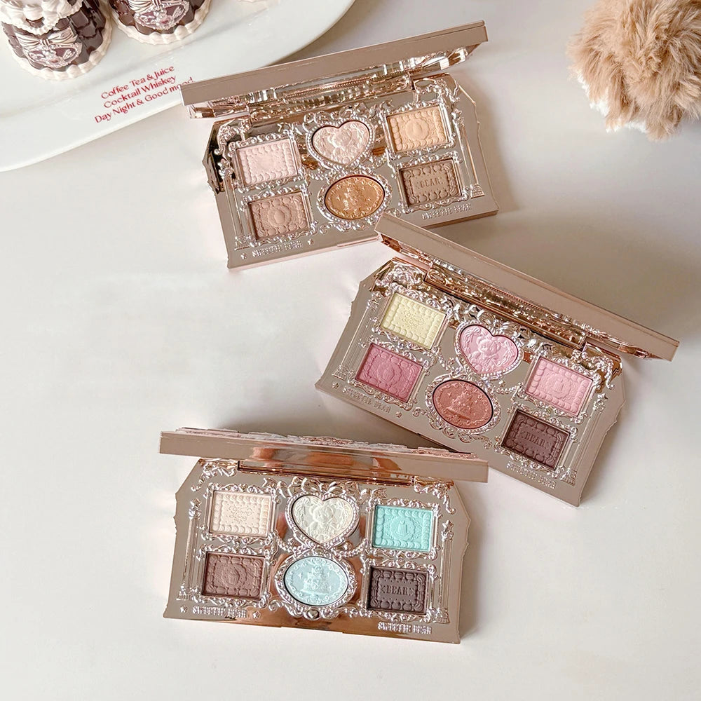 Bunny Garden Eyeshadow and Blush Makeup Palette - 6