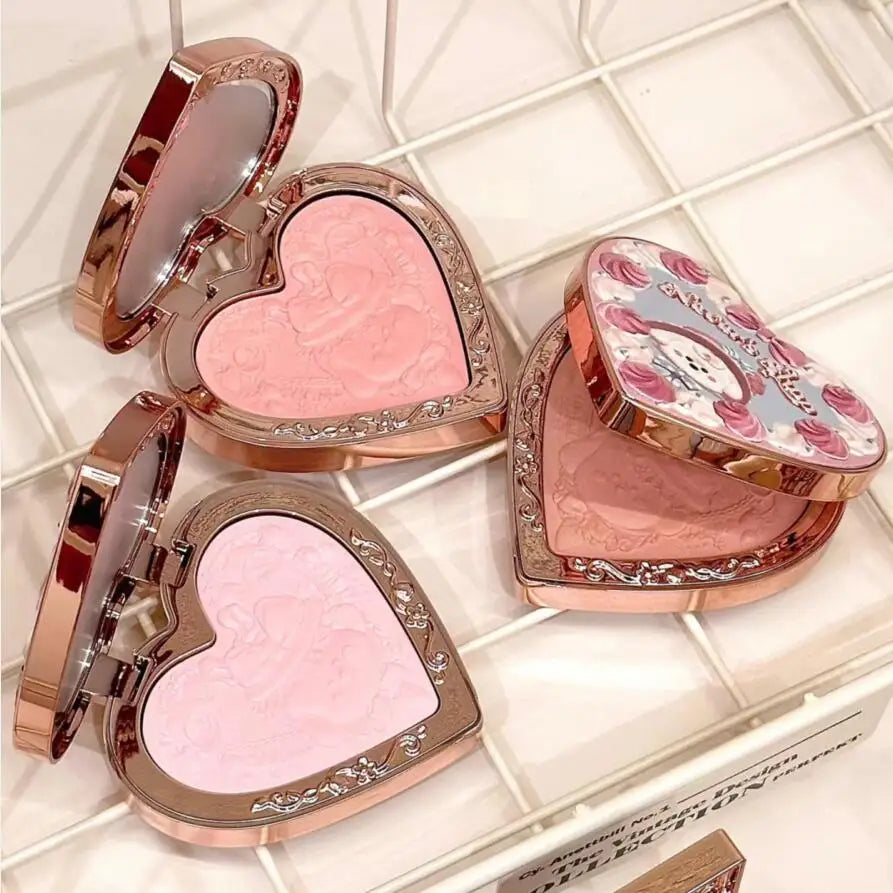 Velvet Matte Heart-Shaped Powder Blush - 6