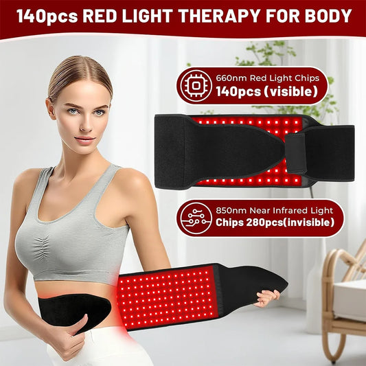 Red Light Therapy Belt for Pain Relief and Muscle Recovery