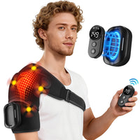 Heated Vibration Shoulder Massage Wrap with Remote