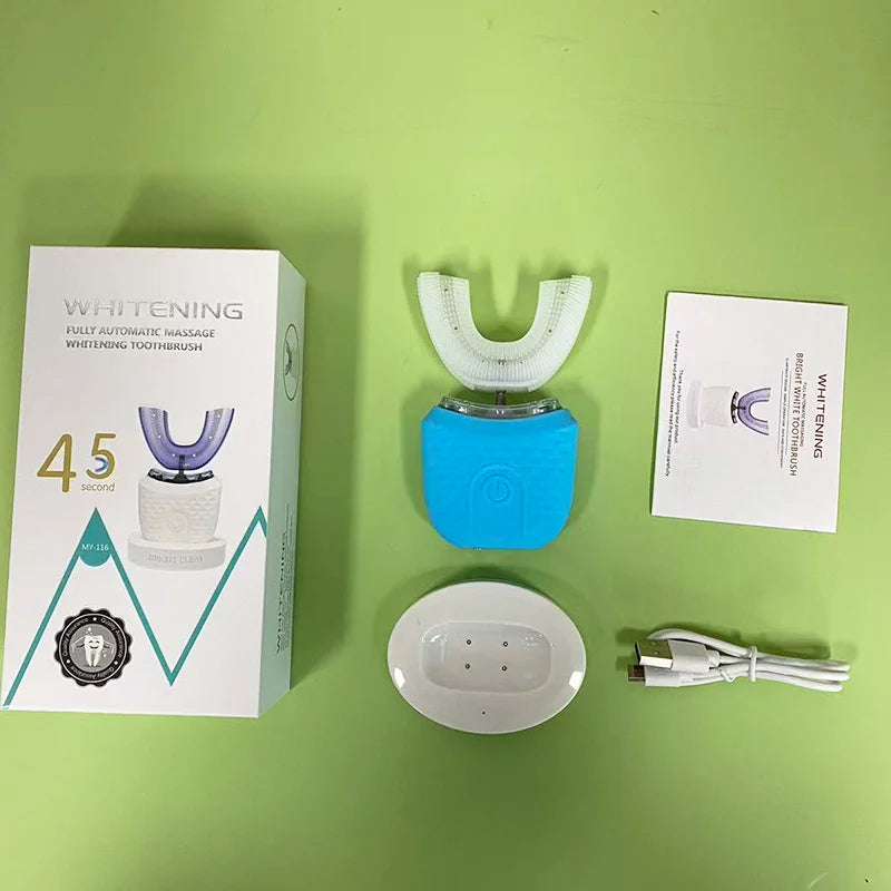 360-Degree Automatic U-Shape Ultrasonic Whitening Toothbrush - 16